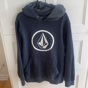 Volcom Dark Blue Hoodie with Logo size